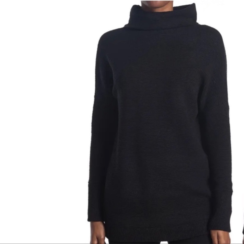 RDI Black Turtleneck Rib Sweater